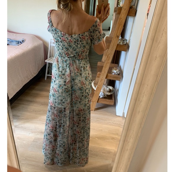 Vici Dolls Collection Aakaa maxi floral off shoulder dress - Picture 5 of 7